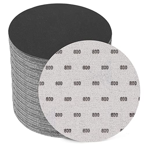 6 Inch 25 PCS 800 Grit Sanding Disc Wet Dry Sandpaper Hook Loop Sand Paper - style: Grit 800