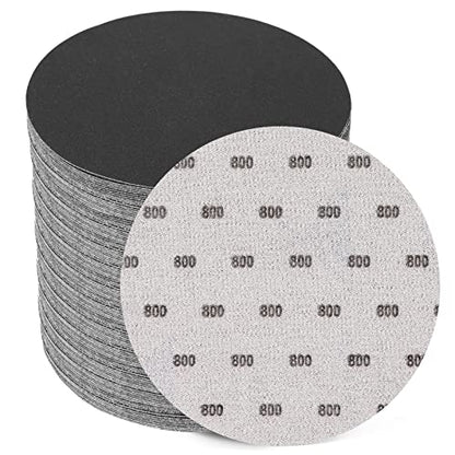 6 Inch 25 PCS 800 Grit Sanding Disc Wet Dry Sandpaper Hook Loop Sand Paper - style: Grit 800