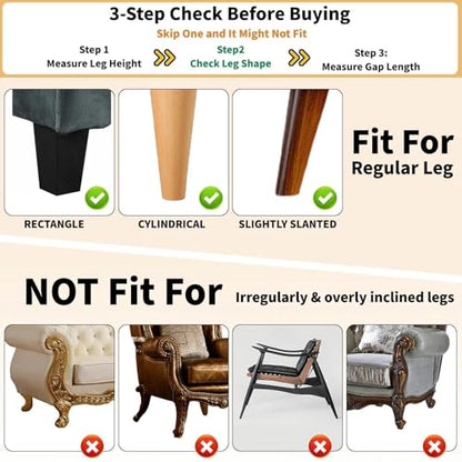 Under Couch Blocker for Pets & Toys, 1.6" Tall, Fits Gaps Up to 1.6", 8 PK - size: 1.6" Height 8Pcs