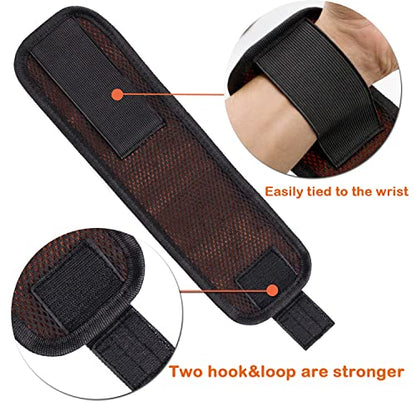 Magnetic wristband 13 inch tool bag set gifts for men for holding screws and hand tools power tools storage woodworking electrician construction