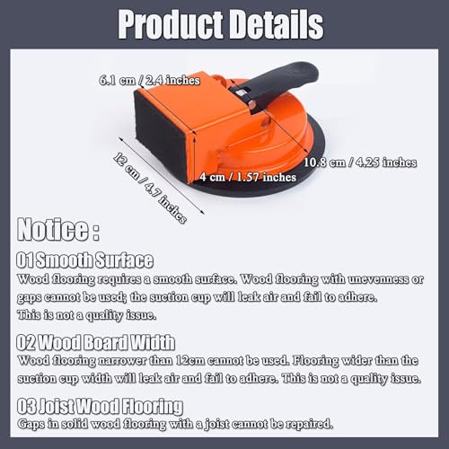Floor Gap Fixer Tool - Heavy Duty Laminate Floor Suction Cup Repair Tool