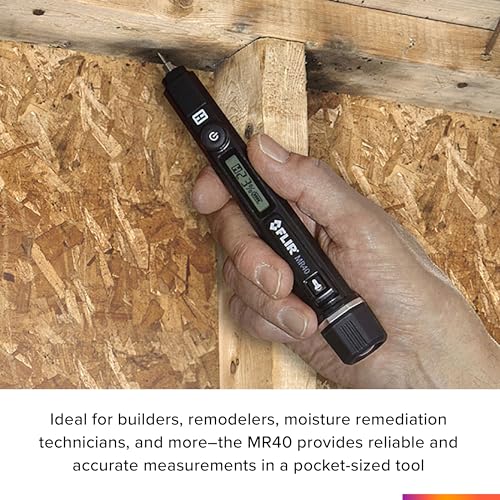 Flir MR40 Moisture Pen with Flashlight, 2-Pin, Pocket Portable