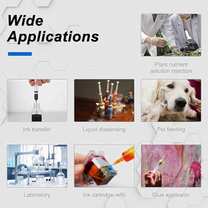 30ml Glue Applicator Syringes with 18G 4 Inch Blunt Tip Long Needle and Cap - size: 30ml
