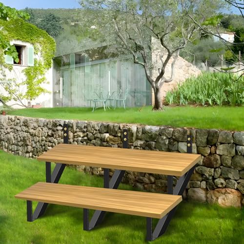 Steel Stair Riser 2 Step, 19.5" H Metal Stair Stringers for Deck - size: 2 Step