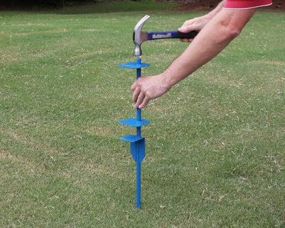 4Ever Products Richmond White Vinyl No-Dig Mailbox Post System with Stake - size: Large