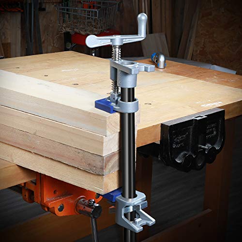 WORKPRO 3/4" Pipe Clamps with H-shaped Feet, Lightweight Cast Aluminum