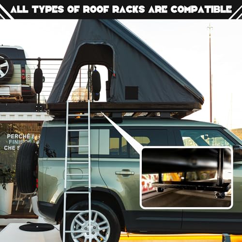 Zonon 28 Pcs Rooftop Tent Mounting Hardware Set Roof Rack Brackets, Black - color: Black