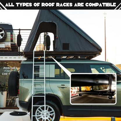 Zonon 28 Pcs Rooftop Tent Mounting Hardware Set Roof Rack Brackets, Black - color: Black