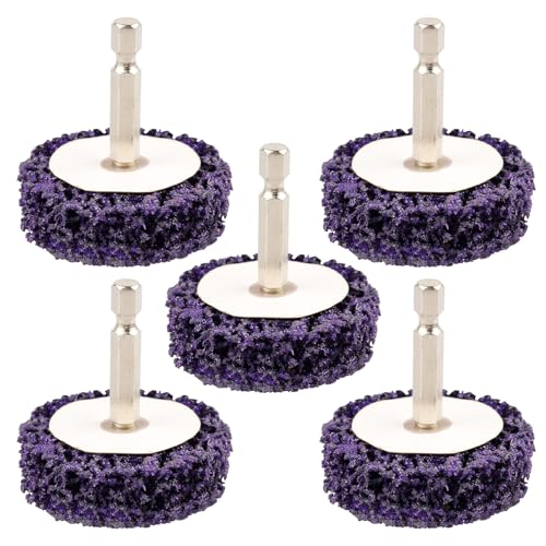 ZORUNNA 5 Pcs 2" Quick Change Paint Stripper Discs, 1/4" Shank, Remover