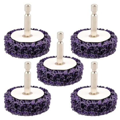 ZORUNNA 5 Pcs 2" Quick Change Paint Stripper Discs, 1/4" Shank, Remover