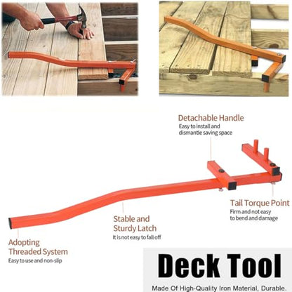 25 inch Deck Board Straightening Tool, Deck Tool, Deck Board Bender,