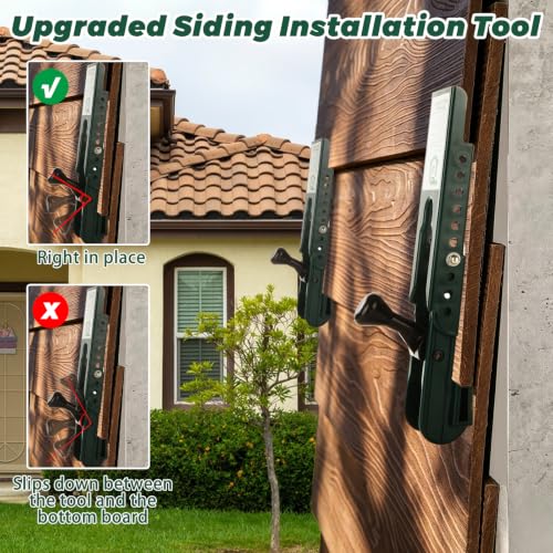 APACALI Siding Installation Tool, 2 Pack, 5/16-Inch, Carbon Steel, Green