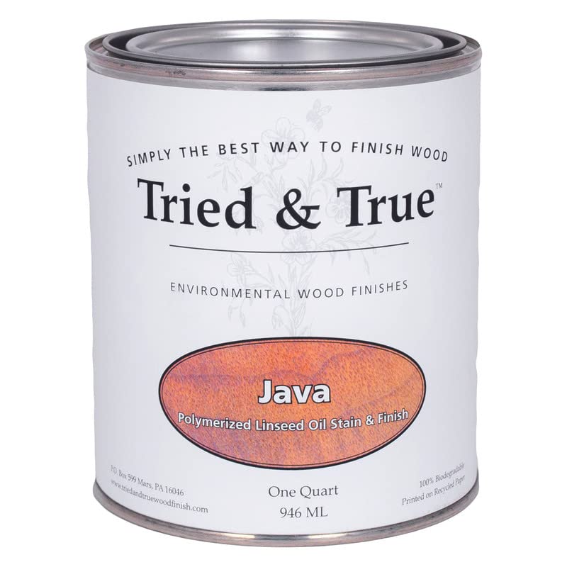 Tried & True Java Stain & Finish, Quart - color: Java, size: Quart