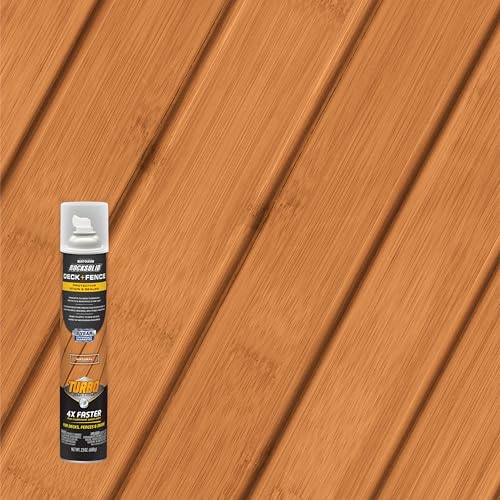 RockSolid Deck & Fence Natural Protective Stain & Sealer - color: Natural, size: 23 oz Aerosol (Pack of 1)