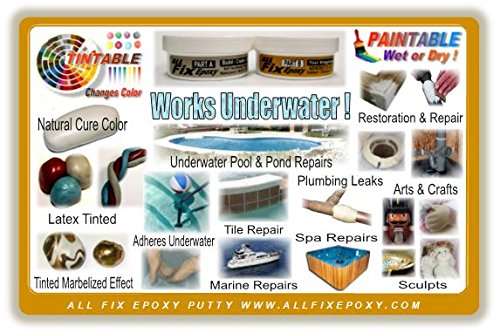 All-Fix 2 Part Epoxy Putty 3/4 Lb. Kit All Purpose 1001 Uses