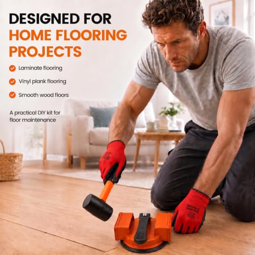Floor Gap Fixer Tool Double 90° Suction Cup Flooring Repair Kit Pro