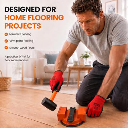 Floor Gap Fixer Tool Double 90° Suction Cup Flooring Repair Kit Pro
