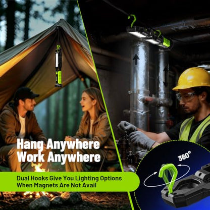 Rechargeable Magnetic Work Light: 2500LM Work Light for Mechanics