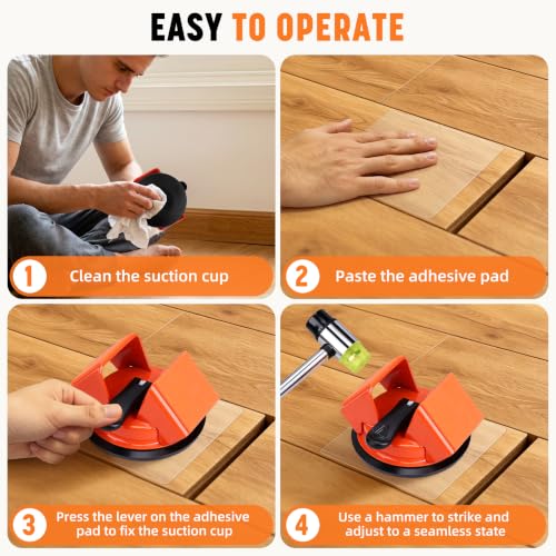 Floor Gap Fixer Tool, Dual-Sided 45°Striking Surfaces