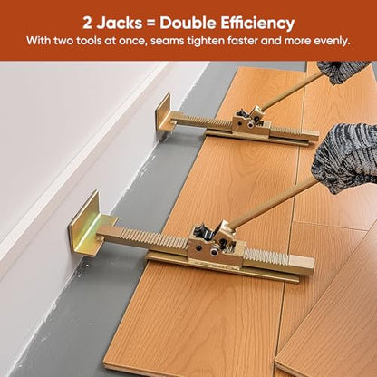 Hardwood Flooring Jacks 2PCS with Scratch-Resistant Felt Pads