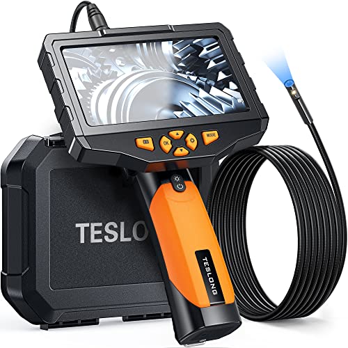 Teslong 5'' Dual Lens Borescope Camera for Wall & Engine Inspection - size: 10FT