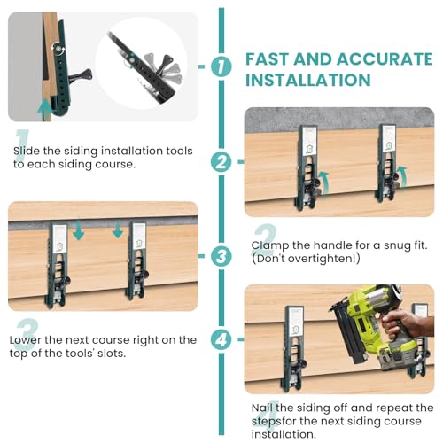 Siding Installation Tools with Adjustable Reveals, 2 Pack