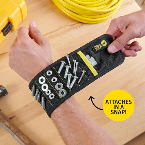 MagSnap Magnetic Wristband by Wrap-It Storage - Red - color: Red