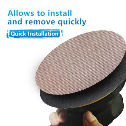 60 Pcs 6-Inch Mesh Sanding Discs, 80-320 Grit, Hook & Loop Mesh Pads for Random Orbital Sander - Durable, Anti-Slip, for Wood, Metal, Paint Finishing - style: 6 Inch Mesh Sanding Discs