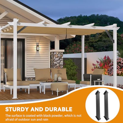 45 Degree Angle Support Bracket，Pergola Kit Heavy Duty Connectors，Wooden Post and Beam Angle Support Bracket is Suitable for Supporting pavilions, Cabins, terraces, Stairs (4-pcs) - size: 4-pcs
