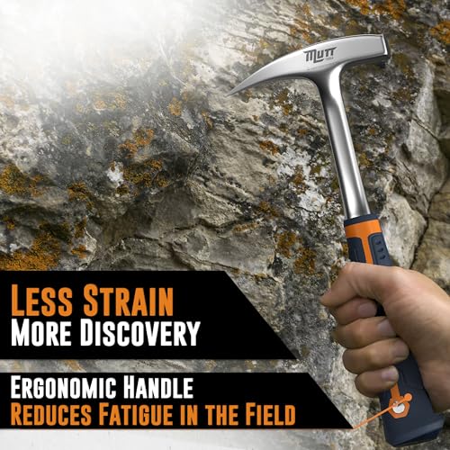 Mutt Tools Geologist Rock Pick Hammer 22oz Geology Tools for Field Work