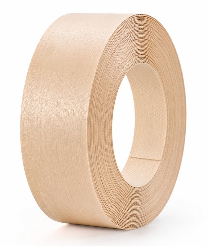 Maple Edge Banding 1-3/4 Inch x 200 Ft Preglued Iron On Plywood Wood Tape, Premium Maple Veneer Edge Banding, Self-Adhesive Flexible Wood Edging Strip for Shelving and Home Furniture Repair - color: Maple, size: 1-3/4 inch X 200 ft