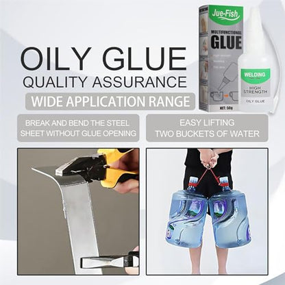 Wood Glue, 3Pcs Welding High-Strength Oily Glue, Jue Fish Glue, Universal Super Glue for Wood Working, Metal, Ceramics, Leather, Glass, Shoes, Instant Bonding, Strong Adhesion, Repairs Last Long Time