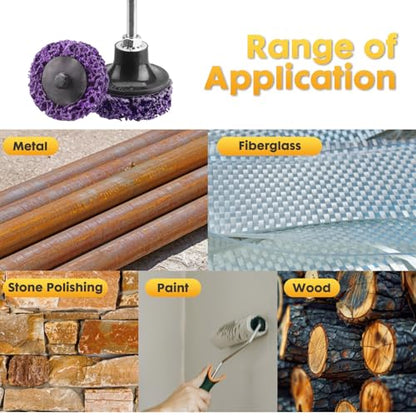 Quick Sanding Discs Stripper Abrasive Wheel for Drill (3INCH-10Pack) - style: 3INCH-10Pack