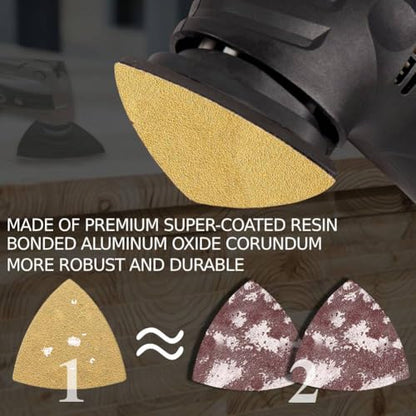 268Pcs Oscillating Multitool Sanding Pads Quick Release Sand Paper Kit