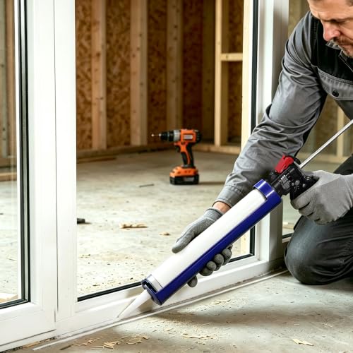 WORKPRO 29 oz Caulking Gun, Caulk Gun with Adjustable 9:1&18:1 Thrust Ratio - size: 29 oz