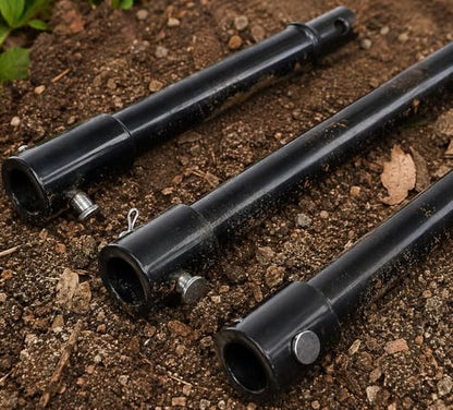 XtremepowerUS 3 Pieces Auger Extension Drill Bits (8", 12", 20" Length) Extension Earth Ice Auger Extension Set Post Hole Digger Replacement Compatible to 3/4" Shaft Post Hole Digger Replacement - size: Extension Set