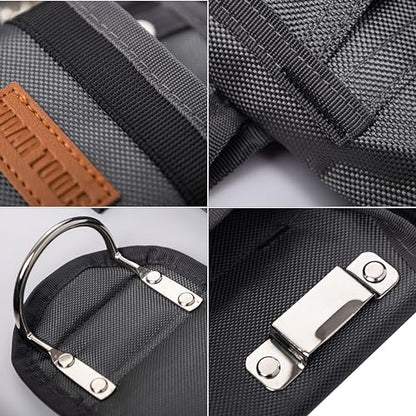 VIDAR TOOLS Tool Belt,12 Pockets Tool Belts for Men, Heavy Duty Carpenter/Construction/DIY'er/Electrician .Double layer thickened polyester fiber with waterproof coating.