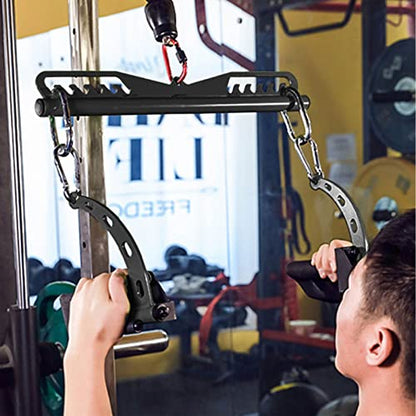 Adjustable Lat Pull down Bar, Cable Machine Attachments for Gym, Home Gym Fitness T-bar Row Pulldown Attachments, Lat Pull Down Machine Wide Grip Neutral Grip Handle - color: SP-B06