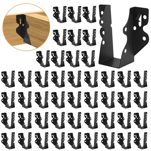 2x4 Joist Hanger 48Pcs,Q235B Steel Joist Bracket for Wood - size: 48PCS, style: 2''X4'' Joist Hanger