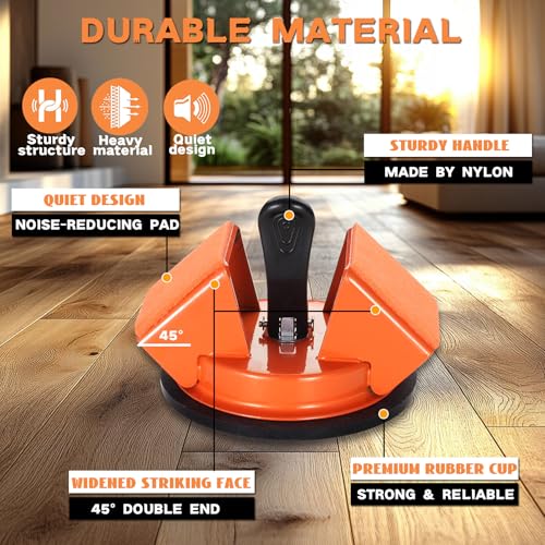 REXBETI Floor Gap Fixer Tool, Plank Gap Repair Kit, Heavy Duty Suction Cup - size: 2