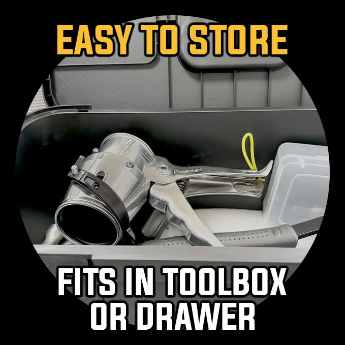 SILIGUN™ PRO Compact 24:1 Caulking Gun - No Drip Caulk Gun - Patent Design - Lightweight Aluminum Frame - Works with all 10 oz Tubes (SILIGUN PRO)