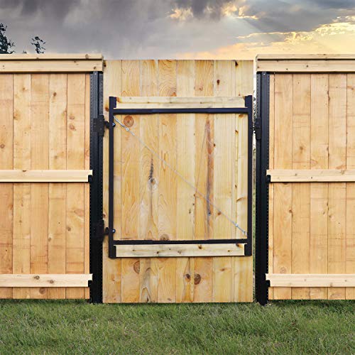 Adjust-A-Gate Steel Frame Gate Building Kit, 36"-60 Inch Wide Opening (2 Pack) - size: 36"-60" wide openings, 5'-6' high
