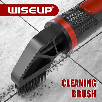WISEUP Caulking Tool，6 in 1 Caulk Remover Tool with Grout Scraper，Brush