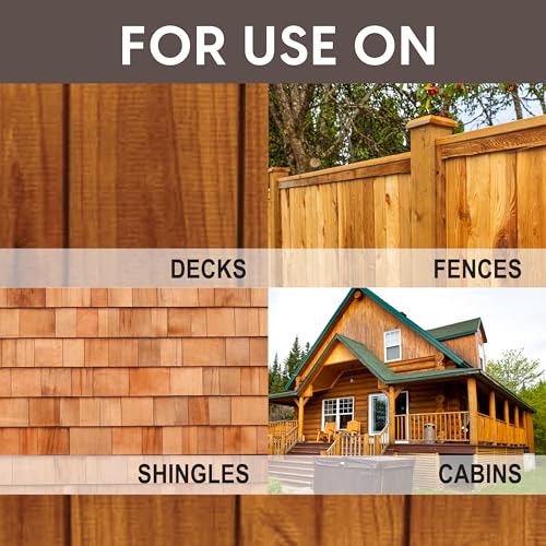 Ready Seal Exterior Wood Stain & Sealer, Redwood, 5 Gallon - color: Redwood, size: 5 Gallon