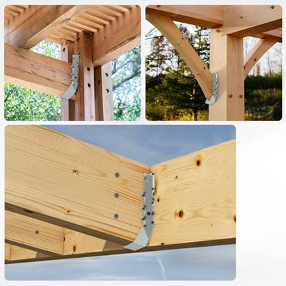 20 pcs 2x10 Joist Hanger,LU210 18 Gauge Double Shear Face Mount Joist Hanger,Hurricane Ties for Rafters Tie Brackets Great for Floor Deck and Ceiling Joists - size: 20Pcs 2x10, style: Silver