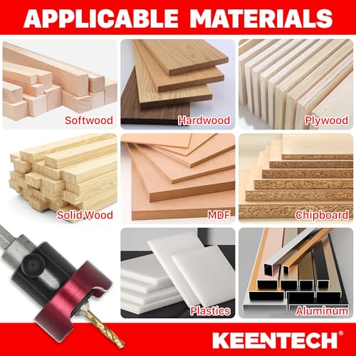 KEENTECH 3/8" x 3/32" Carbide Tipped Countersink Drill Bit with Depth Stop - size: 3/8" * 3/32"