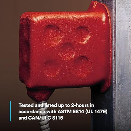 3M Fire Barrier Moldable Putty Pads MPP+, Red, 9.5 in x 9.5 in