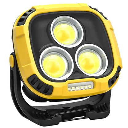 Rechargeable Work Light, 4000LM Magnetic LED Work Light - size: 1 Pack
