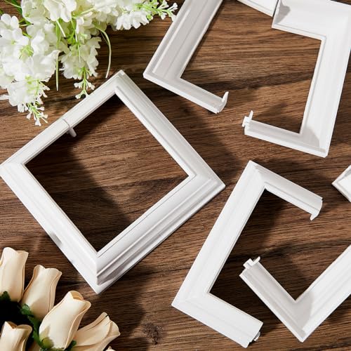 Taiyin 4 Packs Vinyl Post Skirt White PVC Fence Post Skirt,5" X 5" - size: 5" X 5"