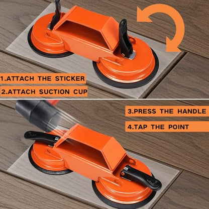REXBETI Floor Gap Fixer Tool, Plank Gap Repair Kit, Heavy Duty Suction Cup - size: 5
